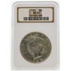 Image 1 : 1925 $1 Peace Silver Dollar Coin NGC MS65