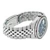 Image 8 : Rolex Mens Stainless Steel Blue Vignette Diamond & Ruby Datejust Wristwatch