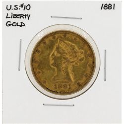 1881 $10 Liberty Head Eagle Gold Coin