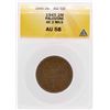 Image 1 : 1945 Palestine AE 2 Mils Coin ANACS AU58