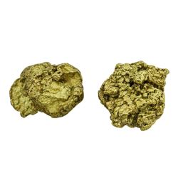 Lot of (2) Australian Gold Nuggets 12.36 Grams