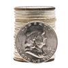 Image 1 : Roll of (20) 1952 Brilliant Uncirculated Franklin Half Dollar Coins