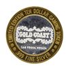Image 2 : .999 Fine Silver Gold Coast Las Vegas $10 Casino Limited Edition Gaming Token