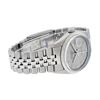 Image 6 : Rolex Mens Stainless Steel Slate Grey Roman Fluted Bezel Datejust Wristwatch