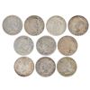 Image 1 : Lot of (10) $1 Peace Silver Dollar Coins