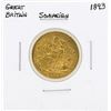 Image 1 : 1893 Great Britain Sovereign Gold Coin