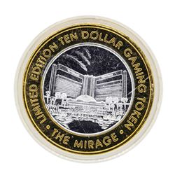 .999 Silver The Mirage Las Vegas, Nevada $10 Casino Gaming Token Limited Edition