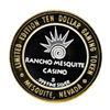Image 1 : .999 Silver Rancho Mesquite Casino Nevada $10 Casino Limited Edition Gaming Toke