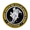 Image 2 : .999 Fine Silver Gold Coast Las Vegas $10 Casino Limited Edition Gaming Token