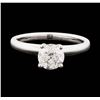 Image 1 : 14KT White Gold 1.05ct Diamond Solitaire Ring
