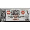 Image 1 : 1800's $10 The Hagerstown Bank Obsolete Note