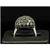 Image 2 : 14KT White Gold Flower Design 2.50ctw Diamond Ring