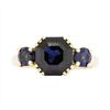 Image 1 : 14KT Yellow Gold Ladies 5.50ctw Blue Sapphire Ring