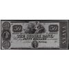 Image 1 : 1800's $50 The Sussex Bank New Jersey Obsolete Bank Note