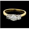 Image 1 : 14KT Yellow Gold 1.06ctw Diamond Ring