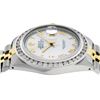 Image 5 : Rolex Mens Two Tone Yellow Gold White Roman 3ctw Diamond Datejust Wristwatch