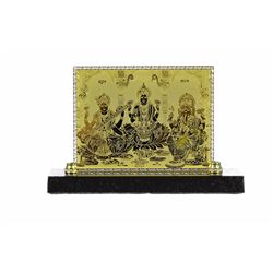 Gold Plexiglases Thai Musician Sculpture