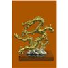 Image 3 : Gold Plexiglases Silver Plated Dragon Sculpture