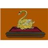 Image 1 : Gold Plexiglases Silver Plated Swan Sculpture