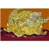 Image 6 : Gold Plexiglases Silver Plated Swan Sculpture