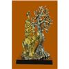 Image 1 : Gold Plexiglases Tree of Life Sculpture