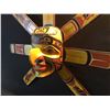 Image 2 : RANDY STIGLITZ, HAND CARVED AND PAINTED SEVEN RAY KWAKWAKWA SUN MASK, WITH IMAGES