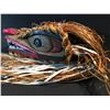 Image 3 : JOHN JOHNSTON, HAND CARVED AND PAINTED WOLF MASK, TAKAYA CLAN, WITH CEDAR BARK, LEATHER AND
