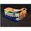 Image 2 : PATRICK AMOS HAND CARVED AND PAINTED BENT WOOD BOX, FROM NUU CHAH NULTH, TITLED "WHALERS", SIGNED