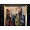 Image 2 : SHELDON C. SCHONEBERG FRAMED ORIGINAL PASTEL, CLOWN AND PUPPETS, SIGNED  BY ARTIST ON LOWER