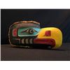 Image 1 : STANELY CLIFFORD HUNT, "KWA-GUILTH EAGLE" HAND CARVED AND PAINTED MASK WITH CEDAR BARK TRIM, 12.5''