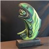 Image 2 : HAND CARVED AND PAINTED DOUBLE SIDED FIRST NATIONS "SUPERNATURAL COD" PANEL, BY