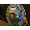 Image 3 : HAND CARVED AND PAINTED KINGFISHER MOON MASK, BY NUU CHAH NULTH ARTIST PATRICK AMOS, WITH WOVEN
