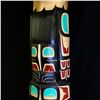 Image 4 : DARREN YELTON, 10' TALL TOTEM POLE OF A BALD EAGLE STANDING ON A KILLER WHALE, MADE FROM 300 YEAR