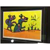 Image 2 : NORVAL MORRISSEAU, "FIRST MEETING" FRAMED LIMITED EDITION PRINT 94/220, SIGNED BY ARTIST ON BOTTOM