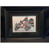 Image 1 : KWAGIULTH ARTIST TONY HUNT JR., FRAMED LIMITED EDITION PRINT, "KINGFISHER & SALMON", 140/180,