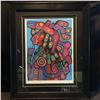 Image 1 : NORVAL MORRISSEAU, "AS THE ARTIST SEES HIMSELF", FRAMED LIMITED EDITION PRINT, 204/220, SIGNED BY