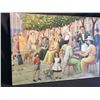 Image 2 : J. BENDER, ORIGINAL OIL ON CANVAS PAINTING OF AN OUTDOOR RESTAURANT SCENE, UNFRAMED, DATED 1996,