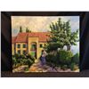 Image 1 : G. RICHARDS ORIGINAL OIL ON CANVAS PAINTING OF THE OUTSIDE OF A FRENCH CAFE, DATED 1996, SIGNED BY