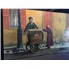Image 2 : JANIS LEE, ORIGINAL OIL ON CANVAS PAINTING, TITLED "ORGAN GRINDER, 2000, SIGNED ON LOWER RIGHT BY