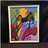 Image 1 : JERRY WHITEHEAD ORIGINAL PASTEL ON CANVAS, UNTITLED, 1992, SIGNED BY ARTIST ON LOWER RIGHT, 34'' X