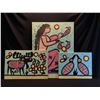 Image 1 : COLLECTION OF 3 ORIGINAL OIL ON CANVAS PAINTINGS BY DONALD B. PETERSON INC. "BULL MOOSE", 36'' X