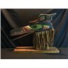 Image 1 : DAVID MUNGO KNOX, HAND CARVED AND PAINTED "SEA RAVEN" MASK, WITH CEDAR BARK ACCENTS, COPPER TEETH,
