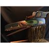 Image 2 : DAVID MUNGO KNOX, HAND CARVED AND PAINTED "SEA RAVEN" MASK, WITH CEDAR BARK ACCENTS, COPPER TEETH,