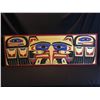 Image 1 : VERY LARGE DARREN YELTON SQUAMISH NATION, HAND CARVED AND PAINTED "THUNDERBIRD" PADDLE, 73.5''