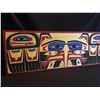 Image 2 : VERY LARGE DARREN YELTON SQUAMISH NATION, HAND CARVED AND PAINTED "THUNDERBIRD" PADDLE, 73.5''