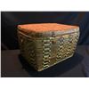 Image 2 : LARGE HAND WOVEN WEST COAST NATIVE LIDDED BASKET, 23'' W X 14.5'' T X 21'' D
