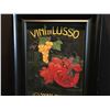Image 2 : "VINI DU LUSSO" VINTAGE FRAMED ITALIAN LIQUOR POSTER, 25 1/4'' X 19 1/2''