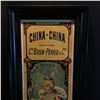 Image 2 : "CHINA-CHINA, C.DEBRUN-PEROD & C.IE", FRAMED VINTAGE FRENCH LIQUOR POSTER, 34 3/4'' X 16'' INC.