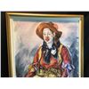 Image 2 : SHELDON C. SCHONEBERG FRAMED ORIGINAL PASTEL, CLOWN DOING HER MAKEUP, DATED 5.22.1994, SIGNED LOWER
