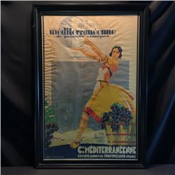 "MEDITERRANEENNE, DE PRODUITS CHIMIQUES", VINTAGE FRENCH ADVERTISING POSTER, BY ALBERT DUVERNAY,